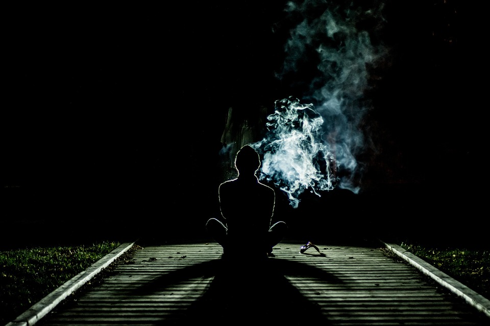 man smoking
