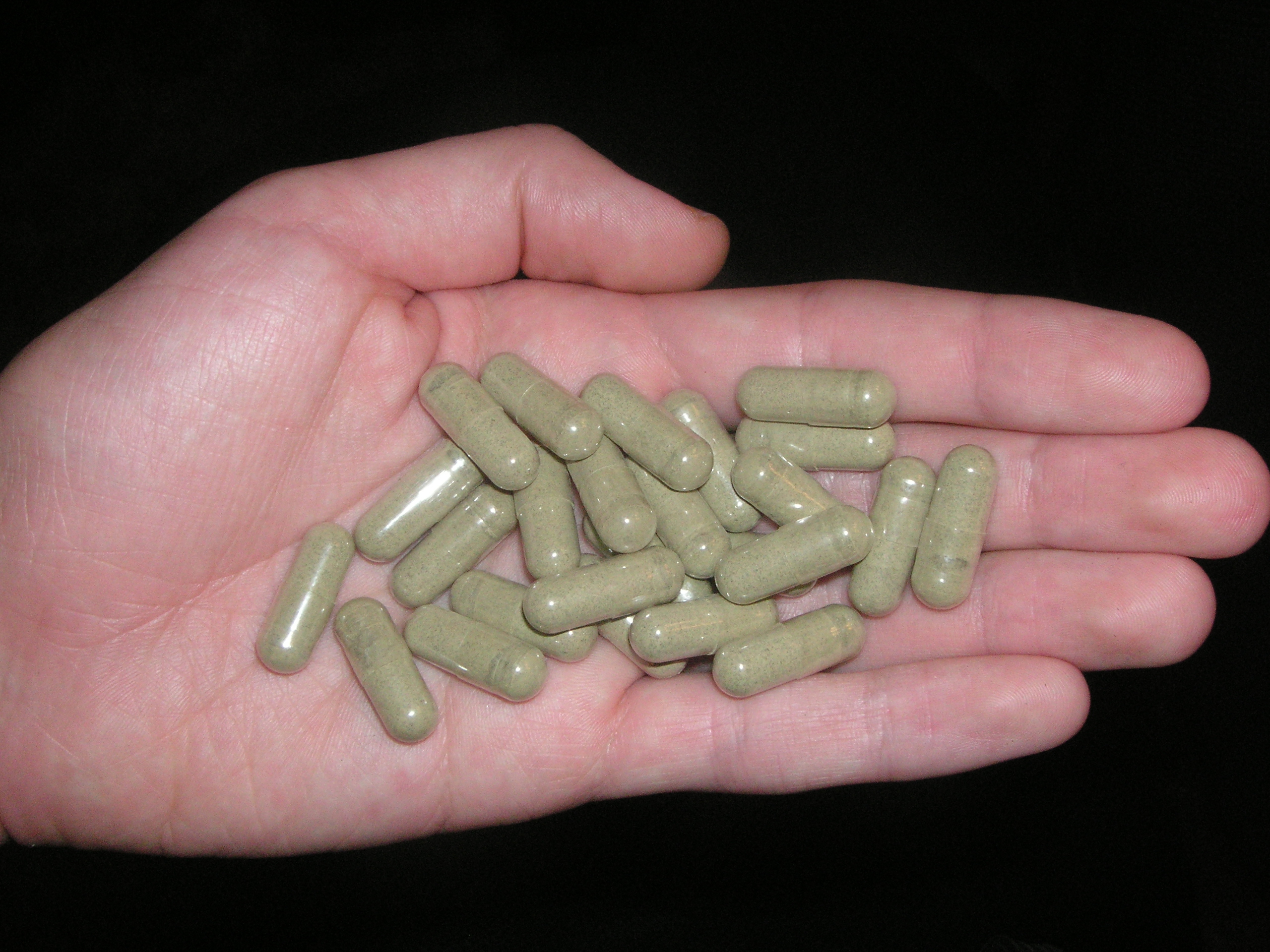 holding Kratom products